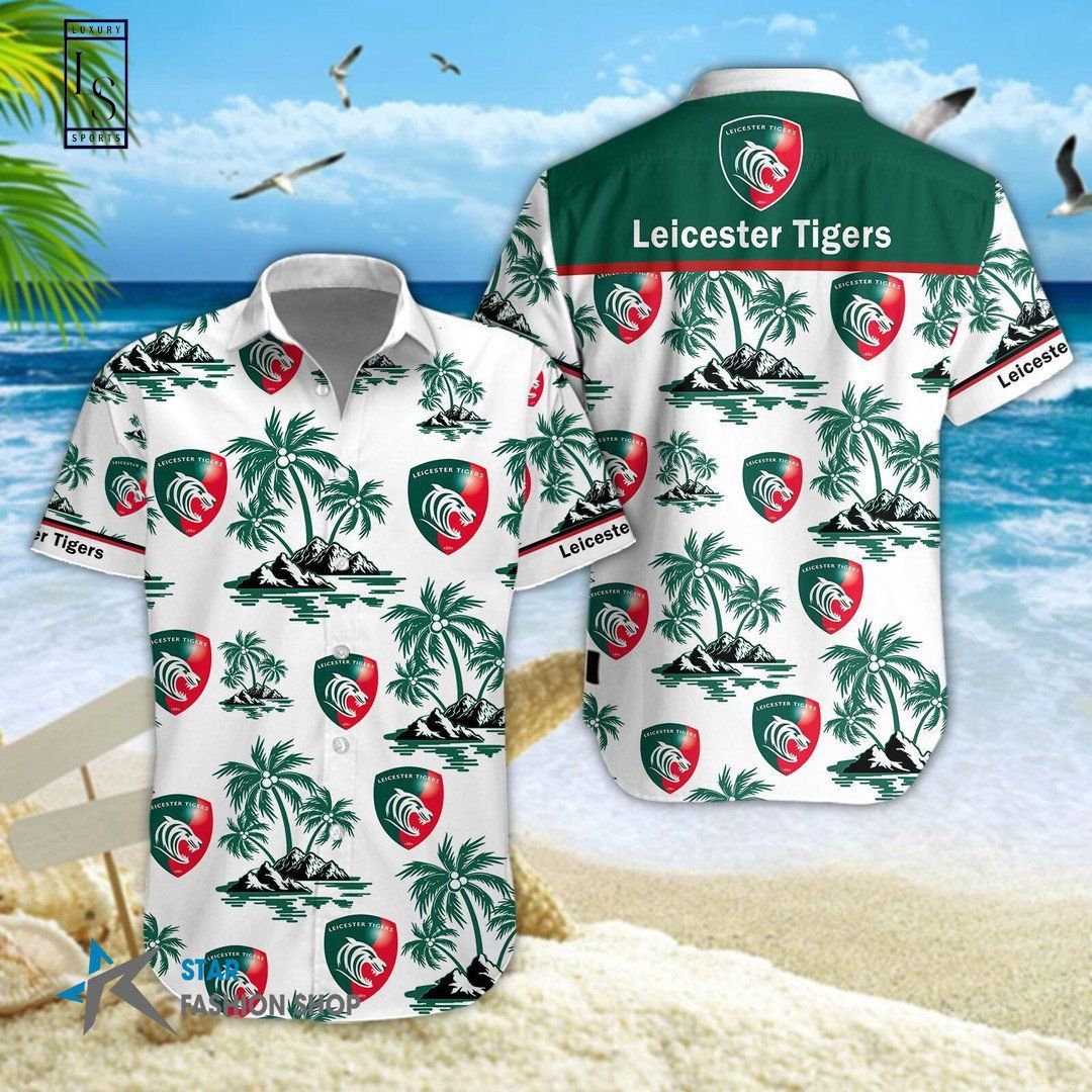 Rugby Enthusiasm of Leicester Displayed on Hawaiian Shirt