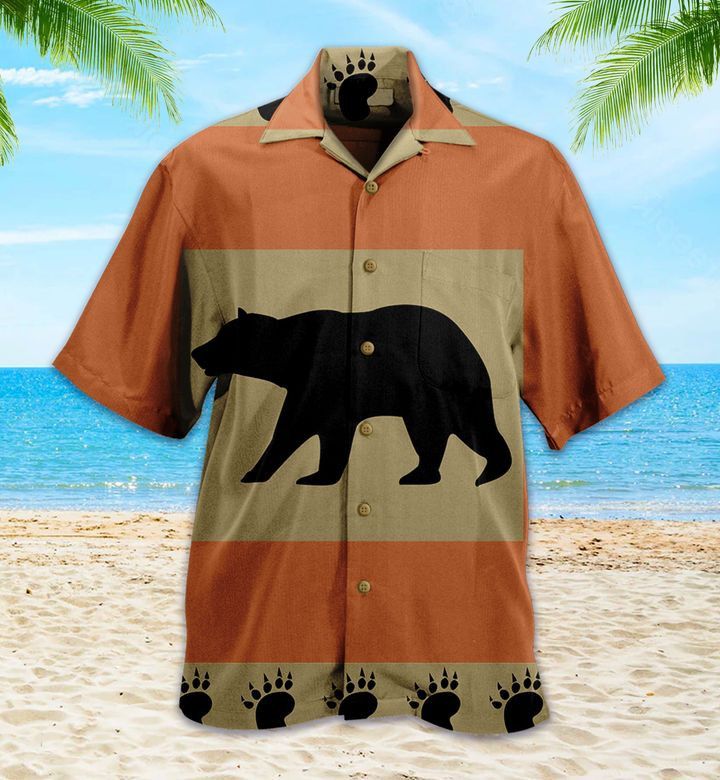 Rustic Deer Moose And Bear Brown Trendy Hawaiian Shirt 3D Summer Gifts