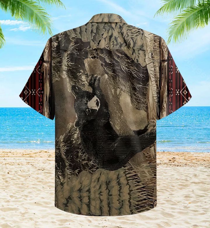 Rustic Lodge Pine Bear Trendy Hawaiian Shirt 3D Summer Gifts