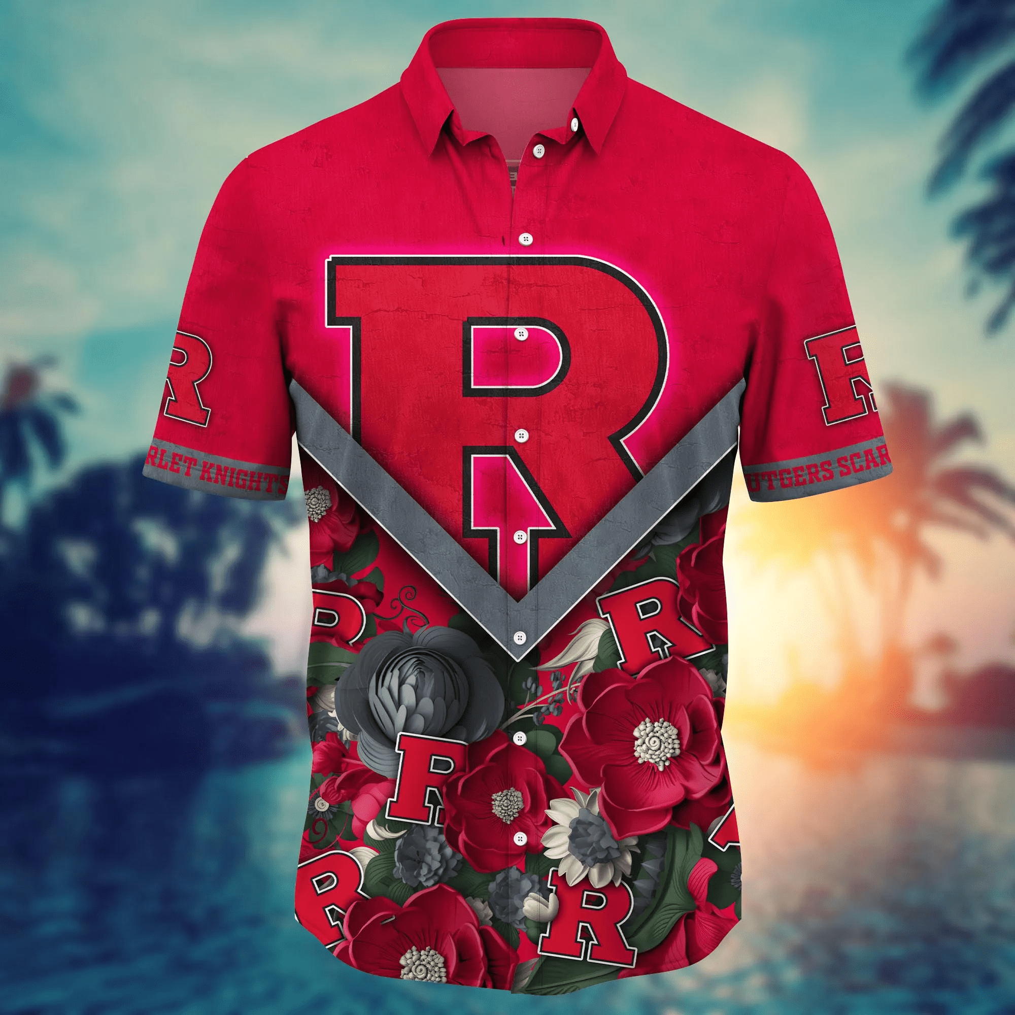 Rutgers Scarlet Knights NCAA Hawaiian Shirt Custom Long Days Aloha Shirt