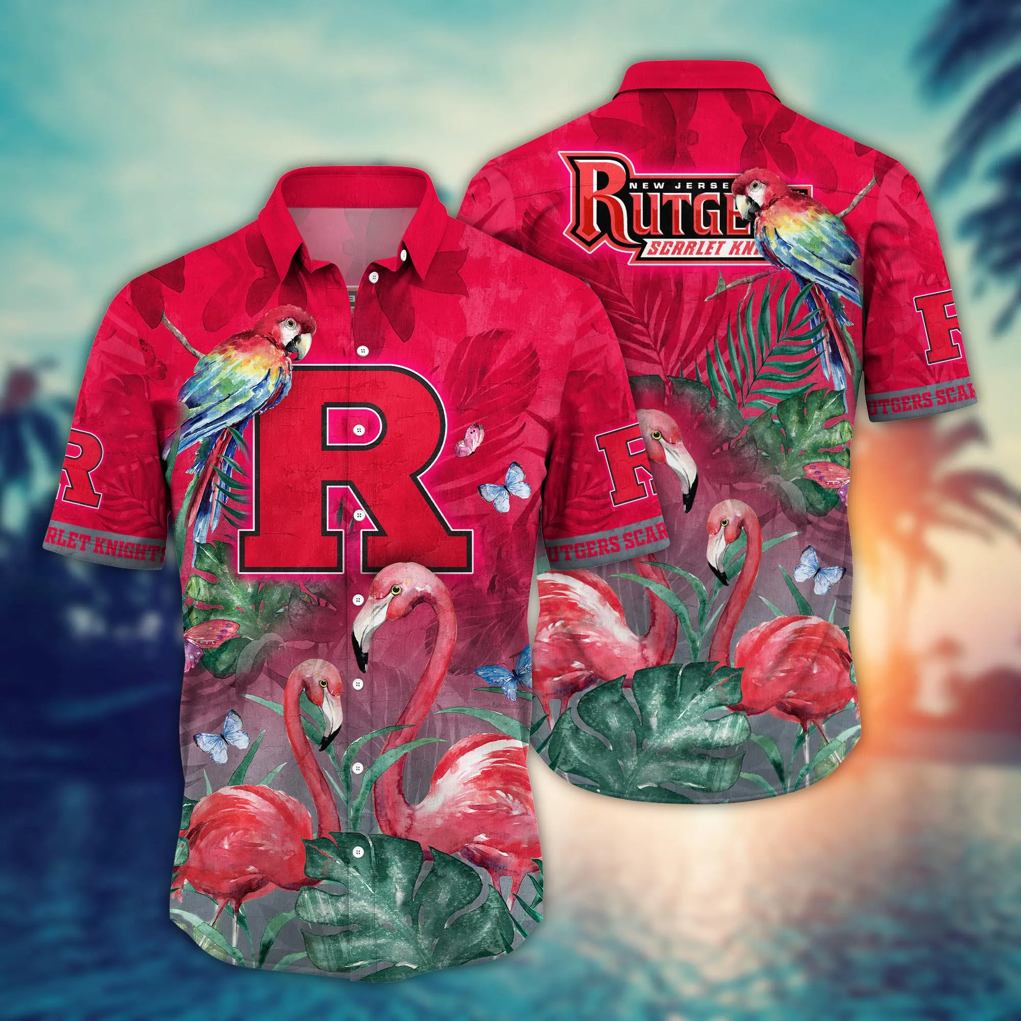 Rutgers Scarlet Knights NCAA Hawaiian Shirt Hot Season Aloha Shirt Rutgers Scarlet Knights NCAA Hawaiian Shirt Hot Season Aloha Shirt
