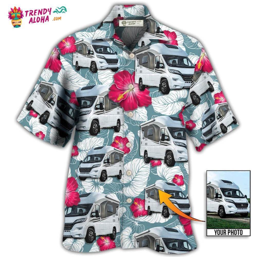 Rv Camper Tropical Custom Photo Hawaiian Shirt – Trendy Aloha Rv Camper Tropical Custom Photo Hawaiian Shirt – Trendy Aloha