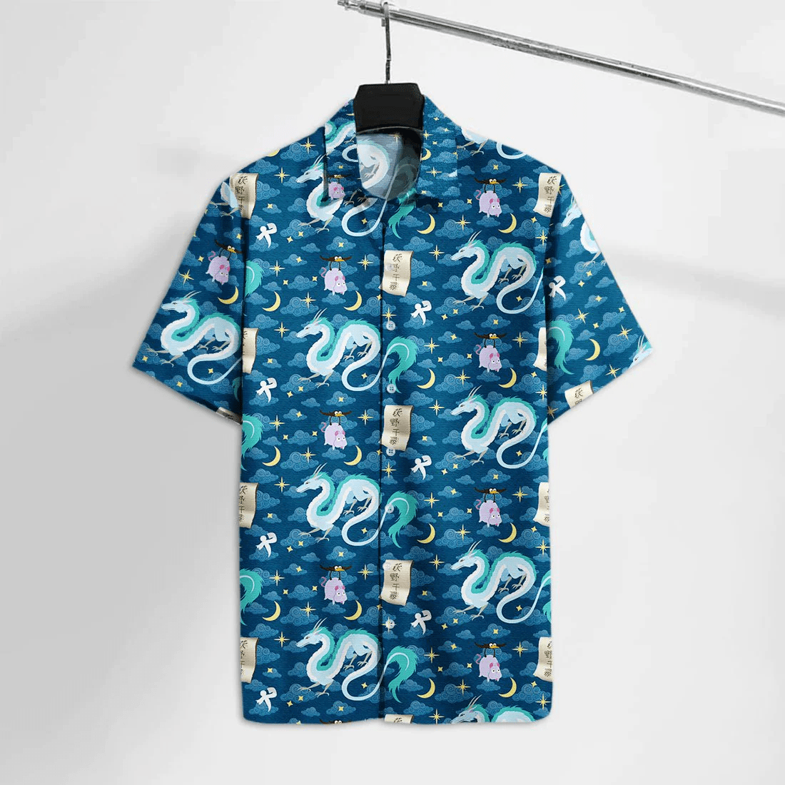 S.Ghibli Hawaiian Shirt S.Ghibli S.Away Haku Dragon Hawaii Tshirt