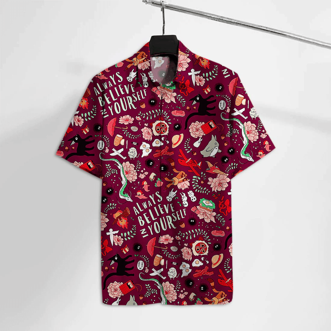 S.Ghibli Hawaiian Shirt S.S.Ghibli Always Believe In Yourself Hawaii Tshirt Cute High Quality S.Ghibli Aloha Shirt