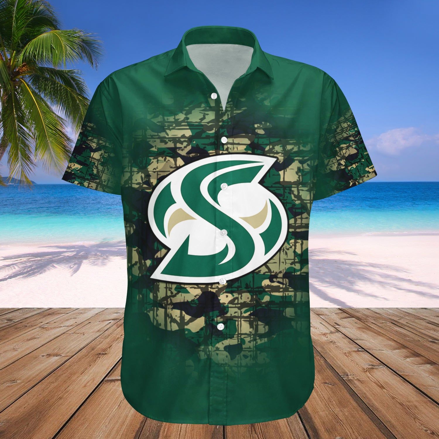 Sacramento State Hornets Hawaii Shirt Camouflage Vintage – NCAA