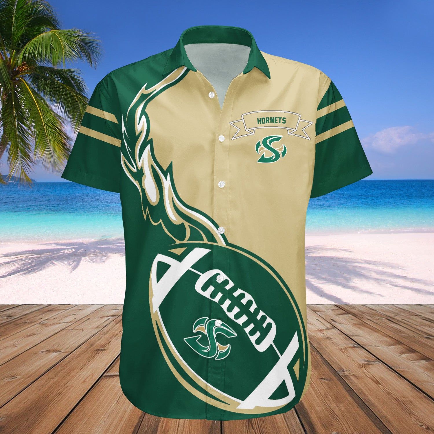 Sacramento State Hornets Hawaii Shirt Flame Ball – NCAA