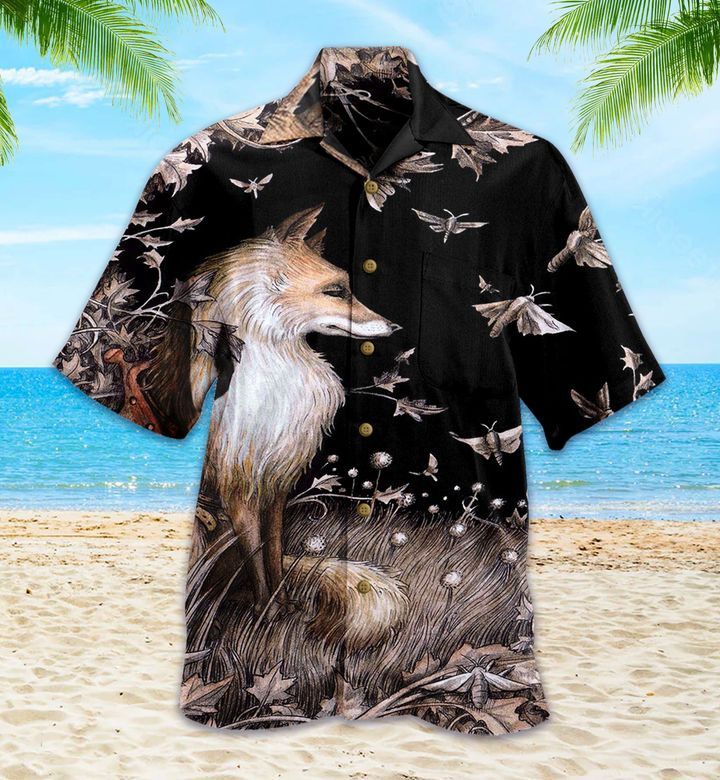 Sad Black Fox Hawaiian Shirt Ideal Summer Gifts