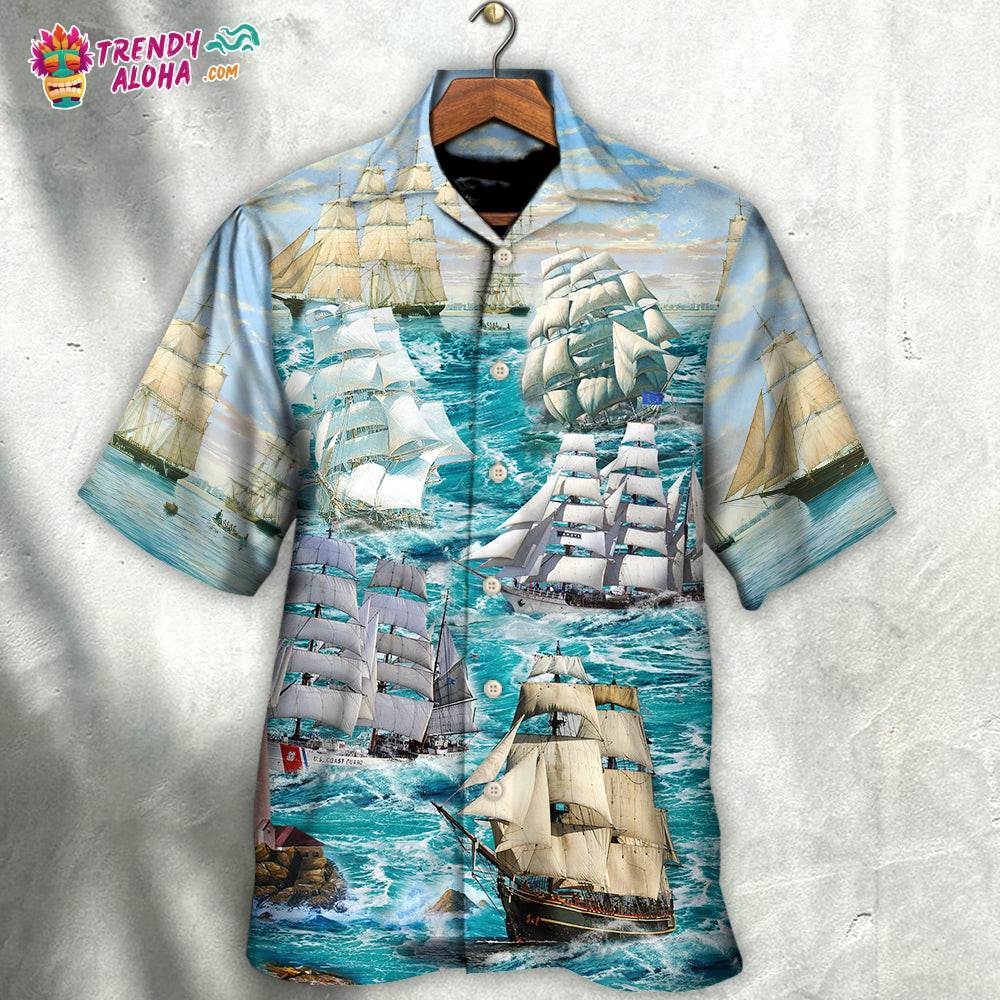 Sail Flying Cloud Under Sea Hawaiian Shirt – Trendy Aloha
