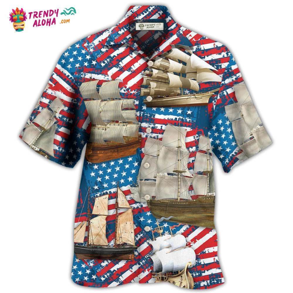 Sailing America Independence Day Hawaiian Shirt – Trendy Aloha Sailing America Independence Day Hawaiian Shirt – Trendy Aloha