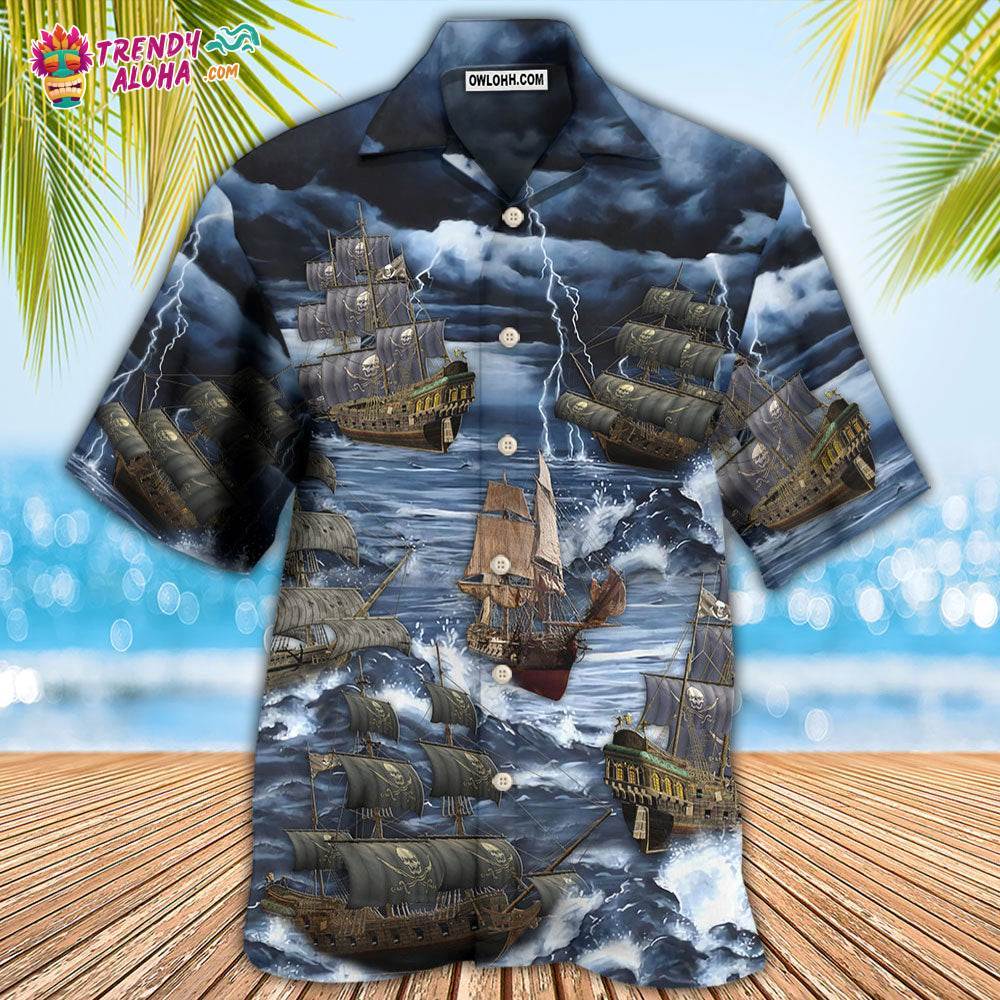 Sailing And Storm Thunder Hawaiian Shirt – Trendy Aloha