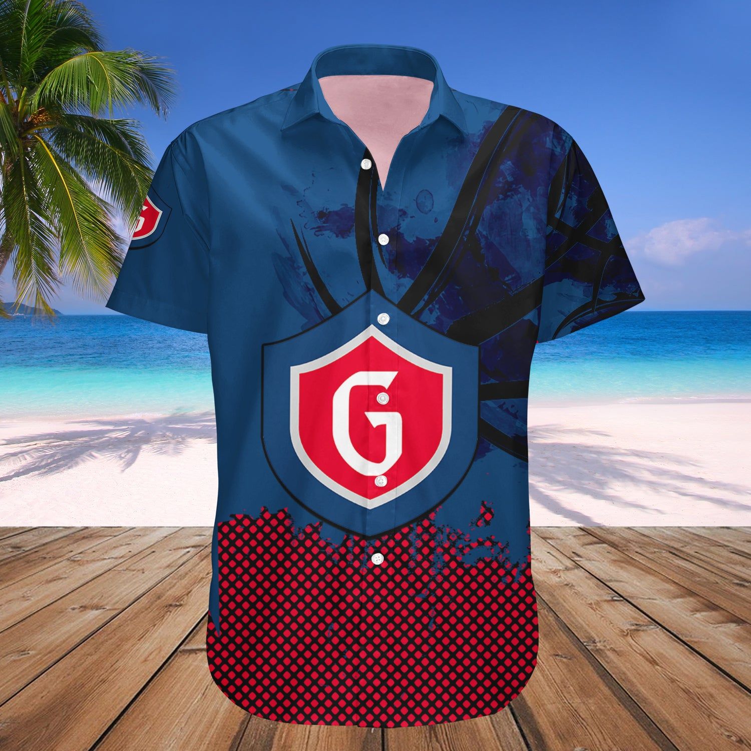 Saint Marys Gaels Hawaii Shirt Basketball Net Grunge Pattern – NCAA