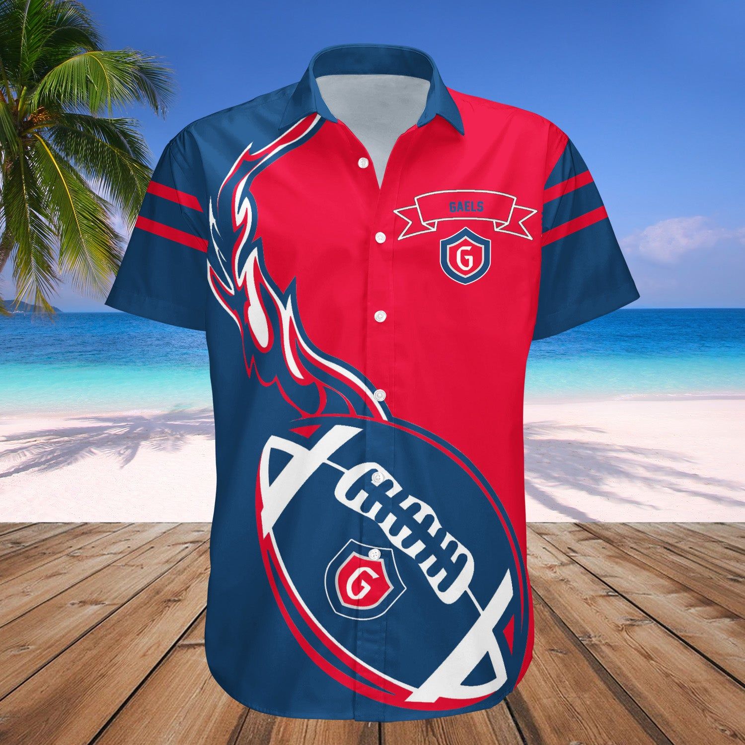 Saint Marys Gaels Hawaii Shirt Flame Ball – NCAA