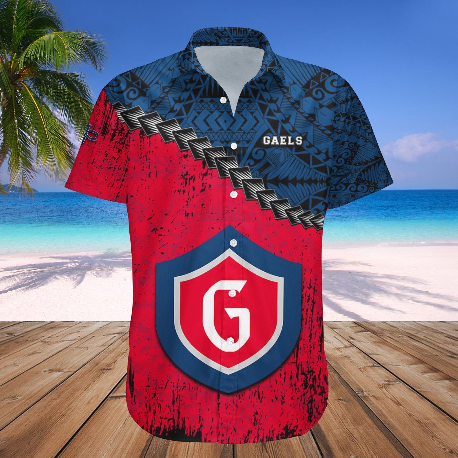 Saint Marys Gaels Hawaii Shirt Grunge Polynesian Tattoo – NCAA