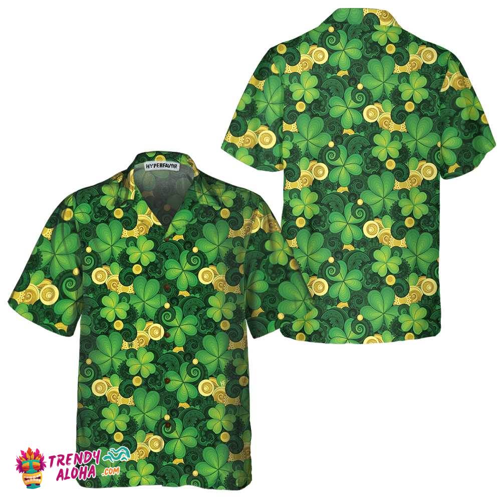 Saint Patrick’s Day Hawaiian Shirt, St. Patricks Day Shirt, Cool St Patrick’s Day Gift