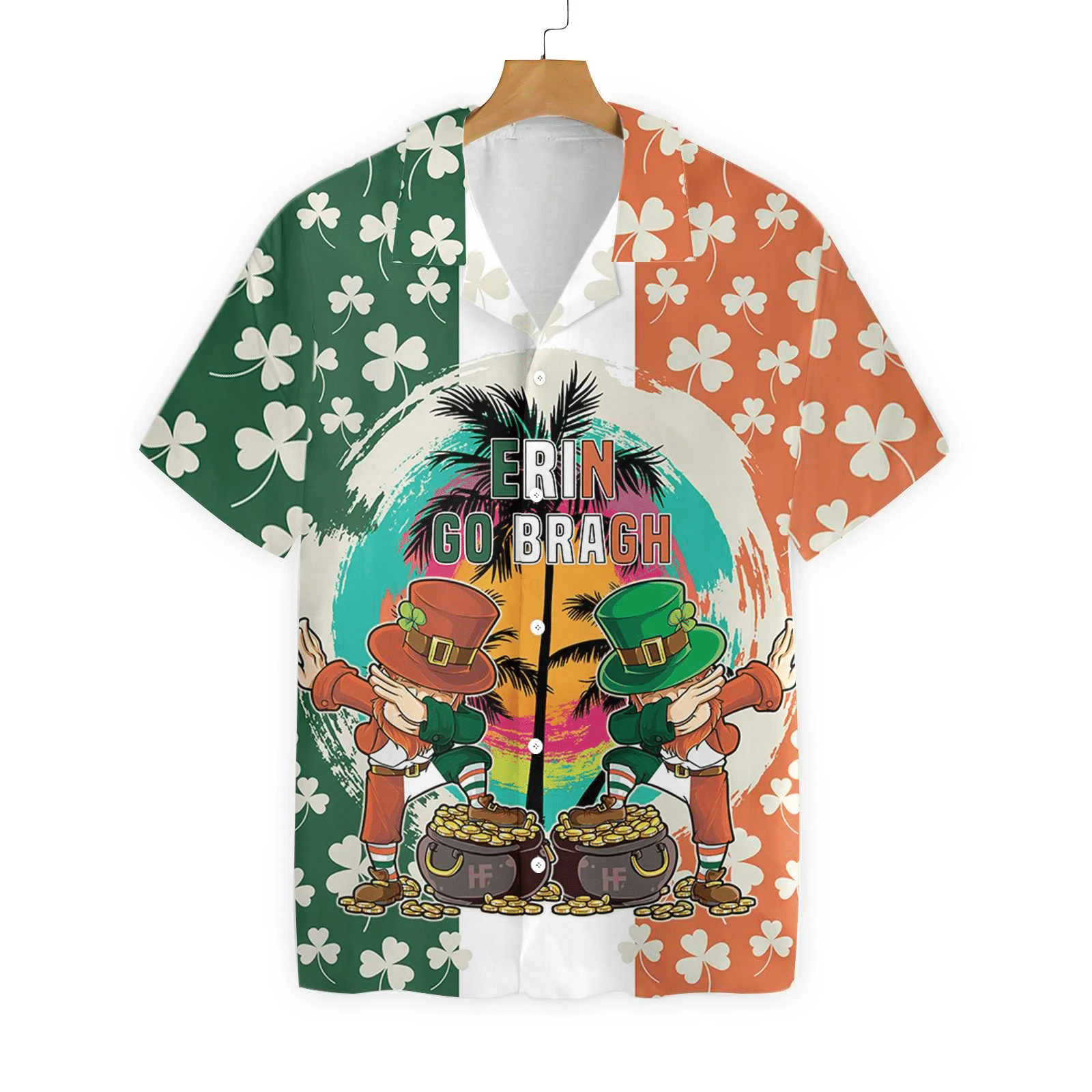 Saint Patrick’s Day Leprechaun Shamrock Irish Hawaiian Shirts Aloha Hawaii Shirt Aloha Shirt For Summer