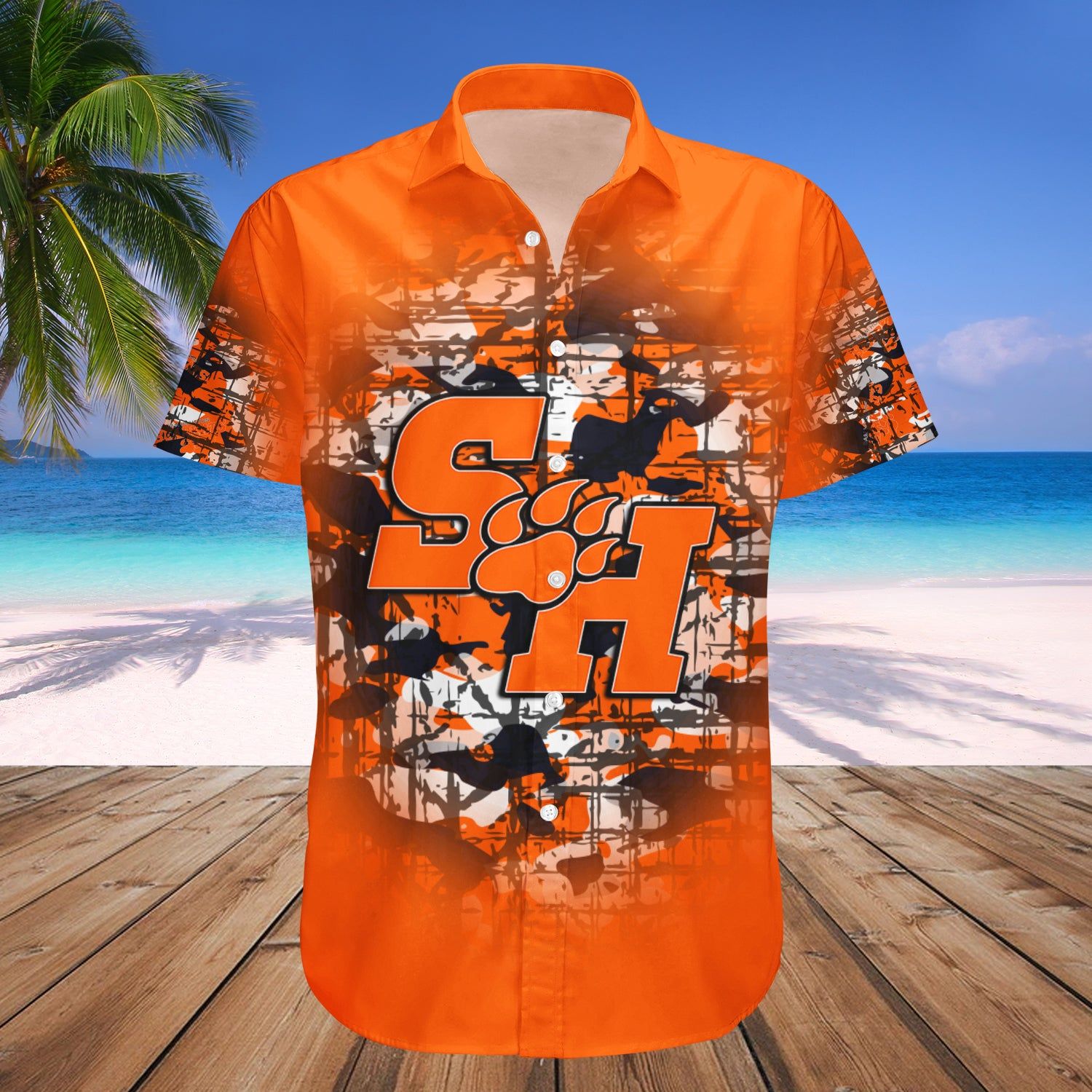 Sam Houston State Bearkats Hawaii Shirt Camouflage Vintage – NCAA