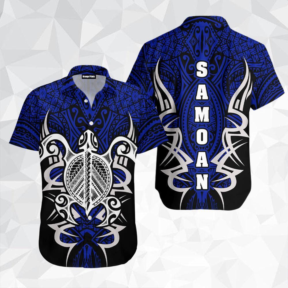 Samoan Inspired Turtle Island Hawaiian Shirt