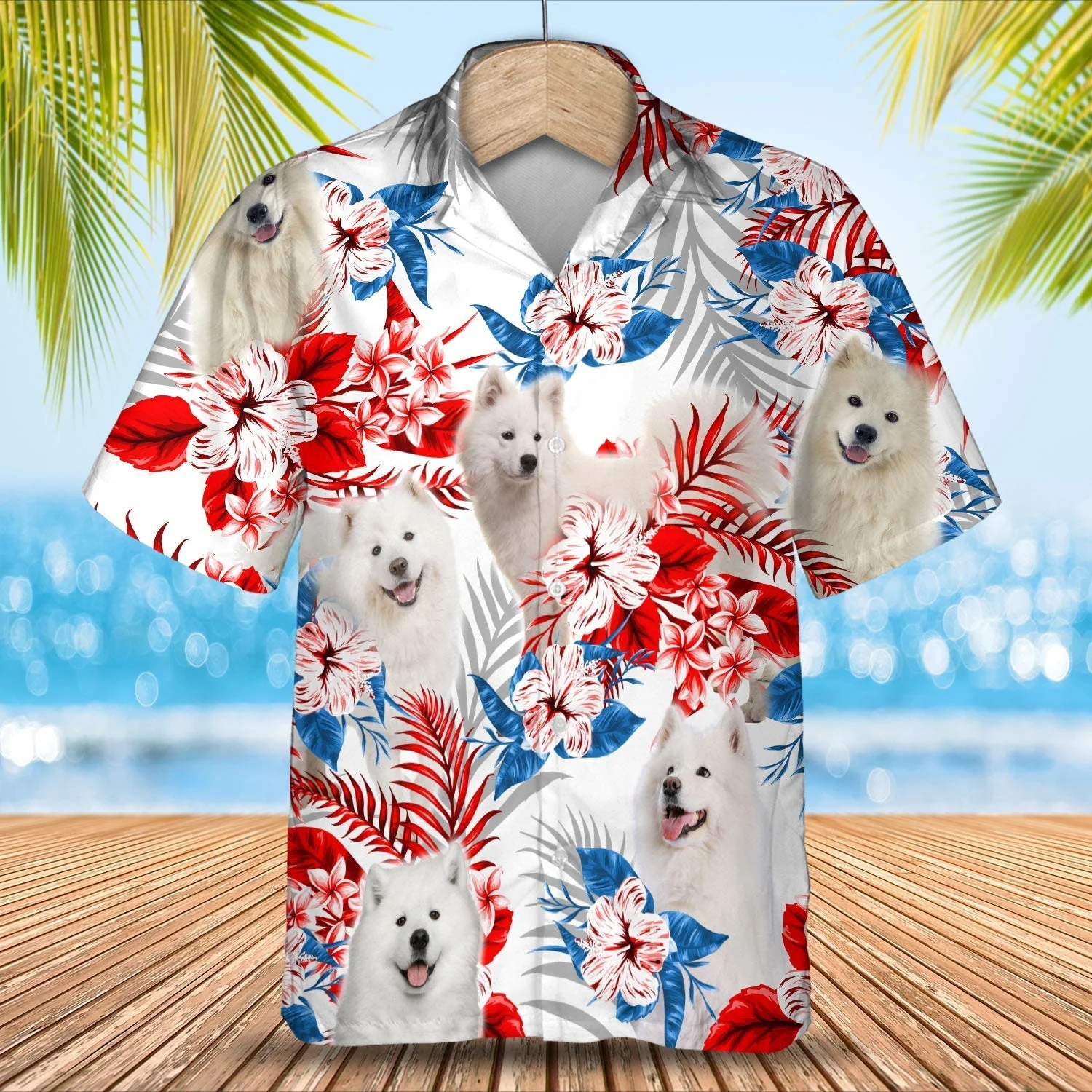 Samoyed Trendy Hawaiian Shirt – Gift For Summer, Summer Aloha Shirt, Trendy Hawaiian Shirt For Men And Women