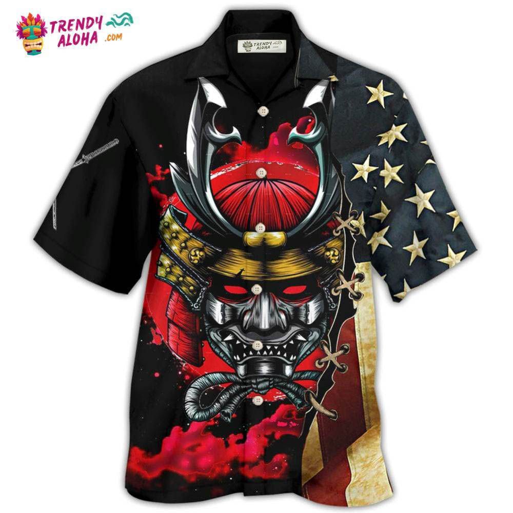 Samurai America Independence Day Hawaiian Shirt – Trendy Aloha Samurai America Independence Day Hawaiian Shirt – Trendy Aloha