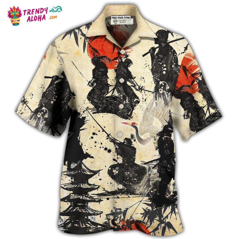Samurai Mountain Sketch Art Hawaiian Shirt – Trendy Aloha Samurai Mountain Sketch Art Hawaiian Shirt – Trendy Aloha