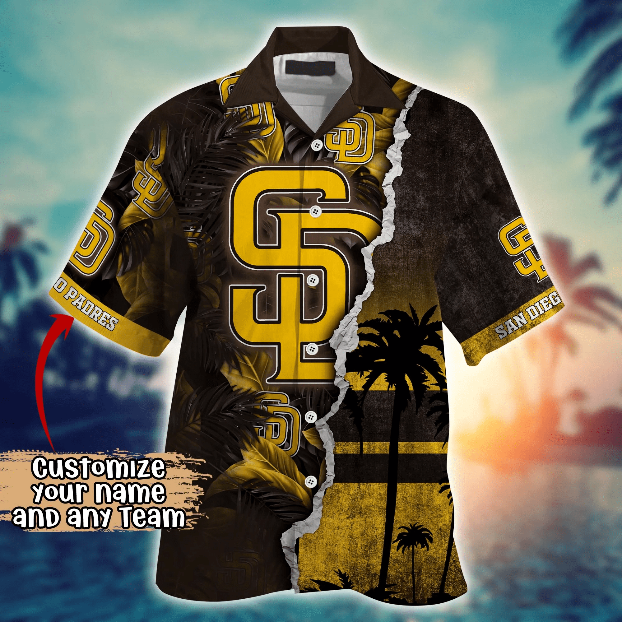 San Diego Padres MLB Hawaiian Shirt Custom Warm Nights Aloha Shirt