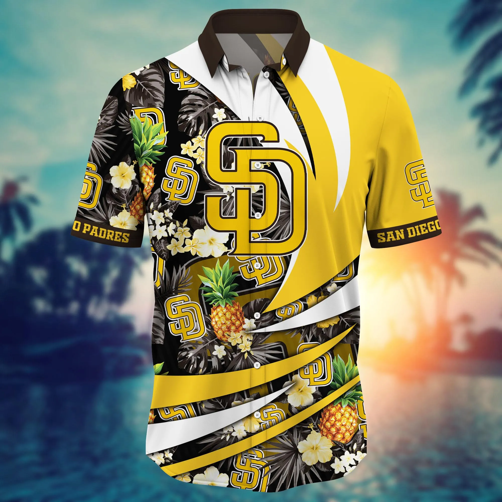 San Diego Padres MLB Hawaiian Shirt Straw Hats Aloha Shirt