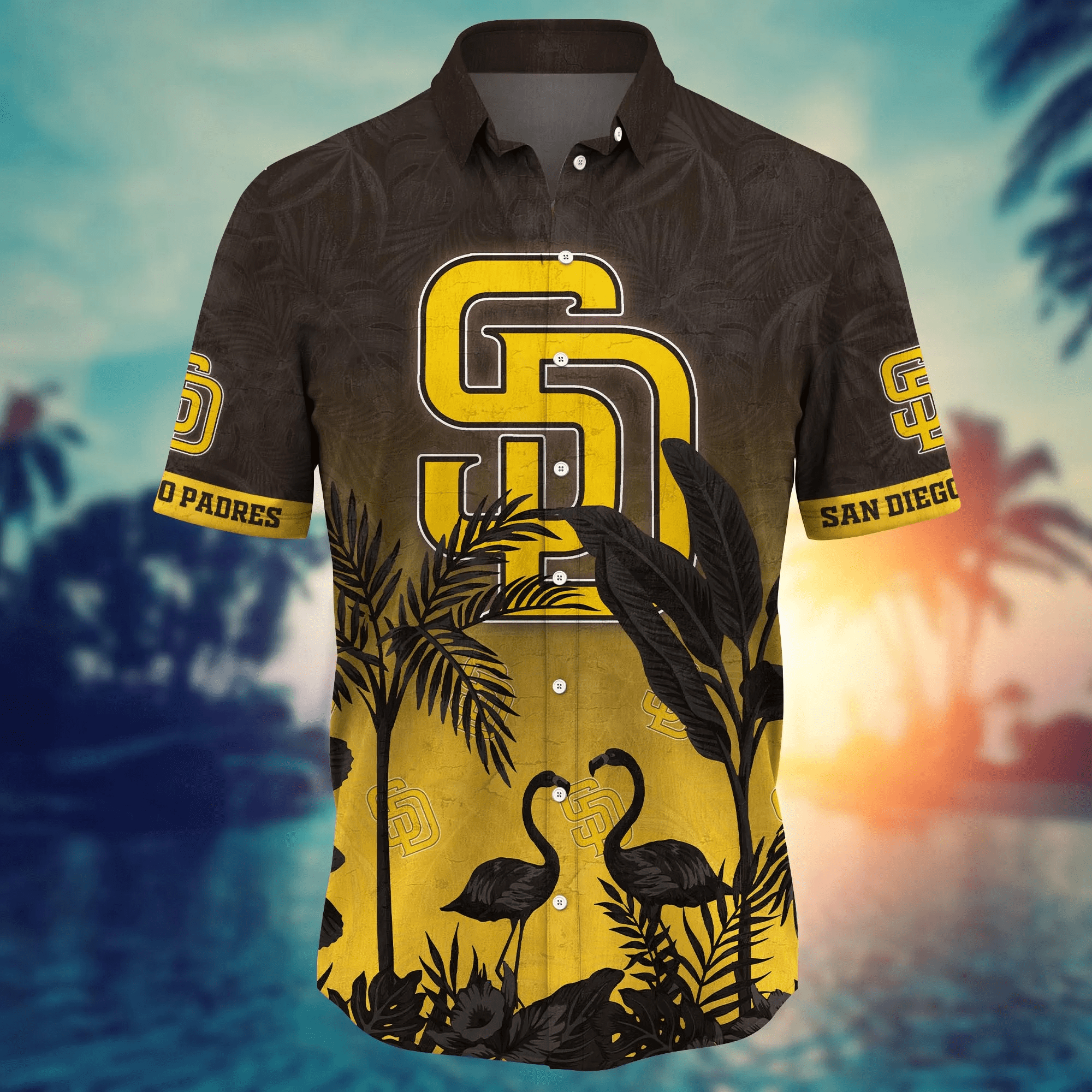 San Diego Padres MLB Hawaiian Shirt Tanningtime Aloha Shirt