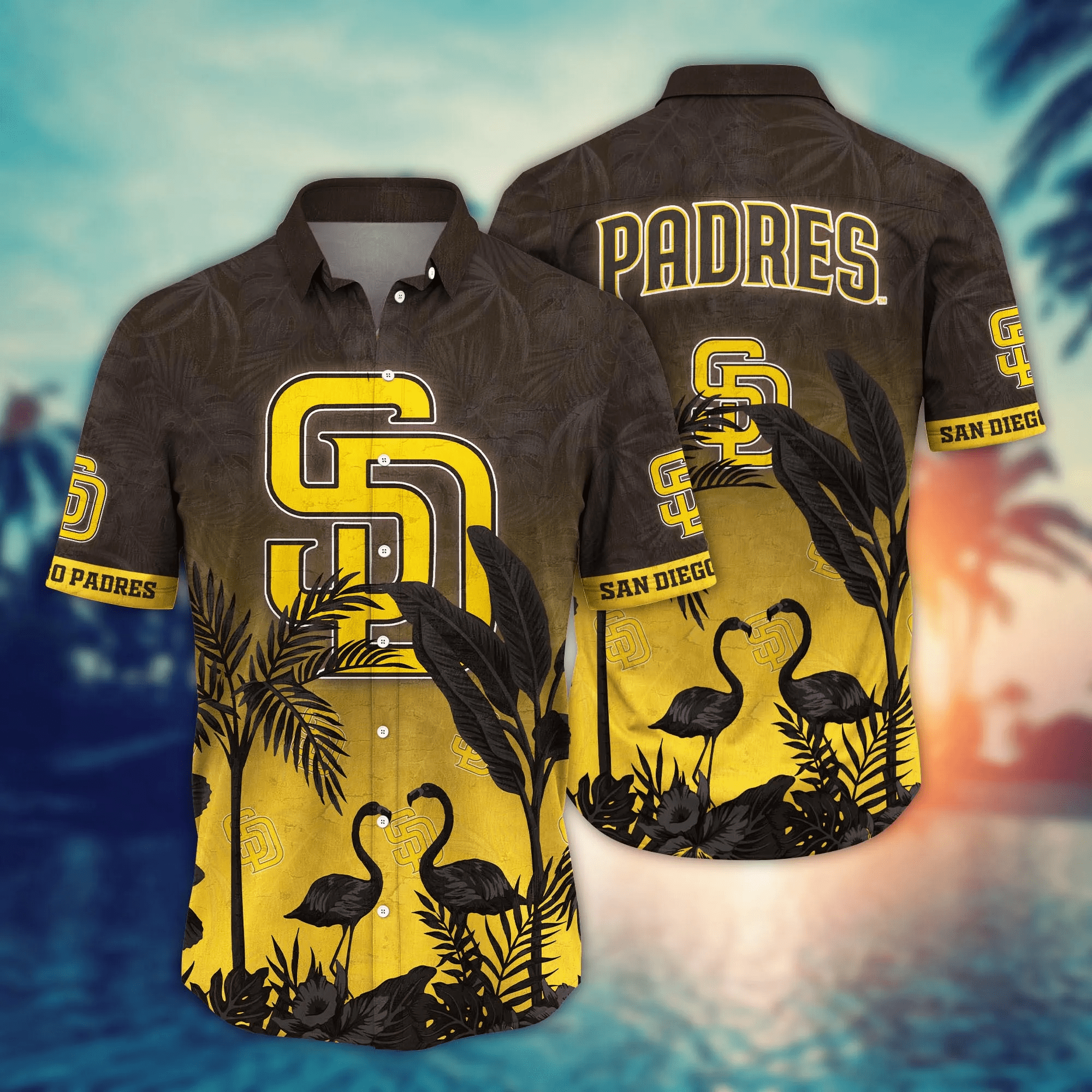San Diego Padres MLB Hawaiian Shirt Tanningtime Aloha Shirt