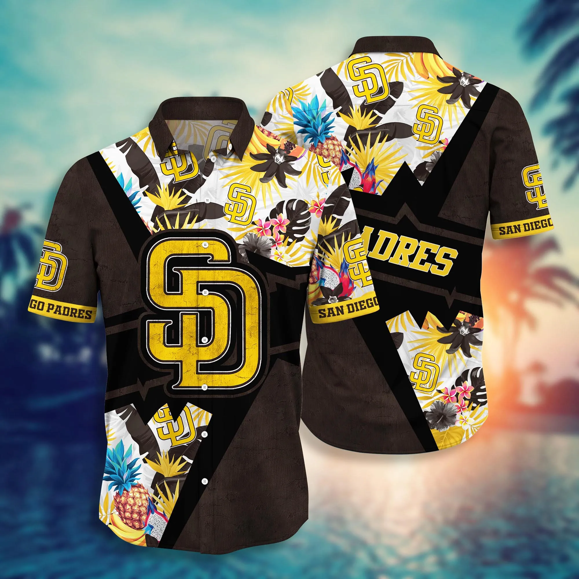 San Diego Padres MLB Hawaiian Shirt Watermelons Aloha Shirt