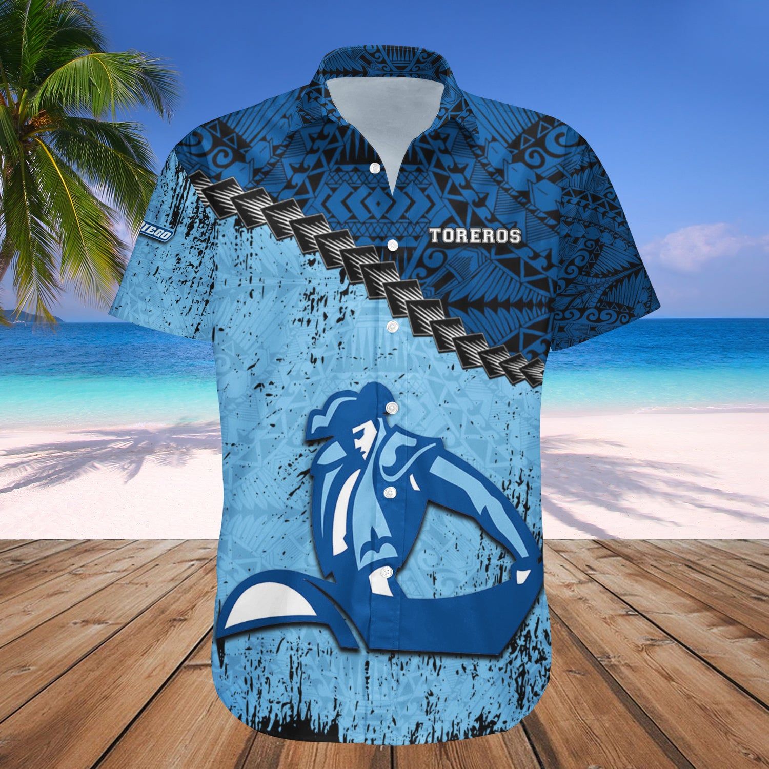 San Diego Toreros Hawaii Shirt Grunge Polynesian Tattoo – NCAA