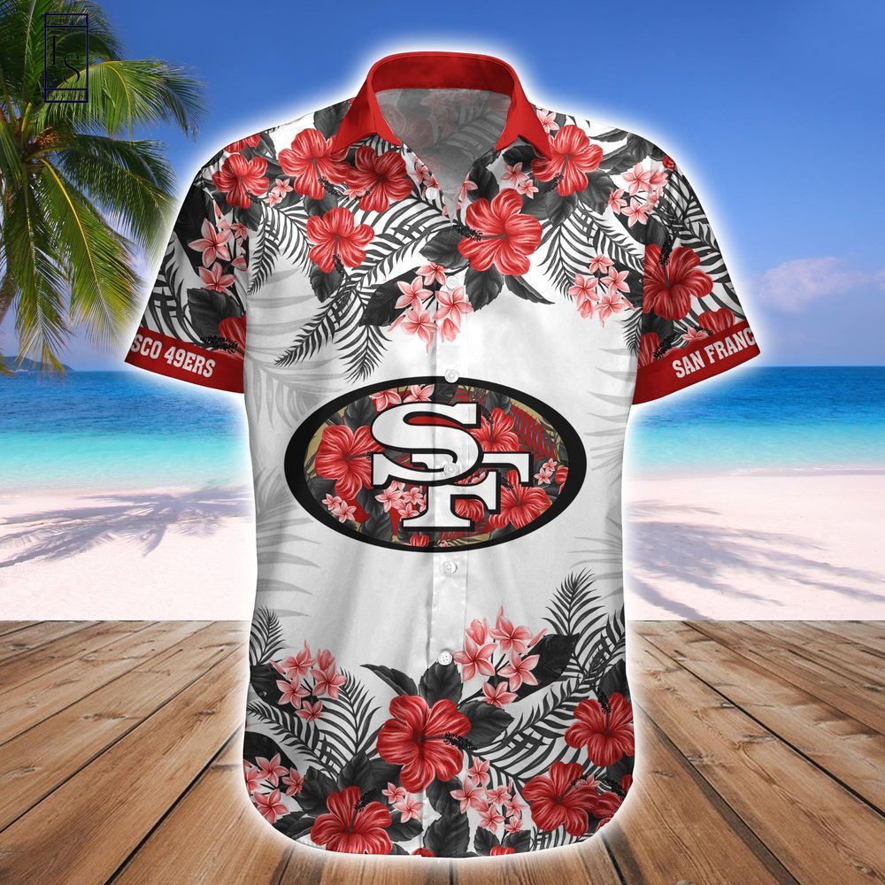 San Francisco 49ers Hawaiian Shirt Short Combo Tropical Style