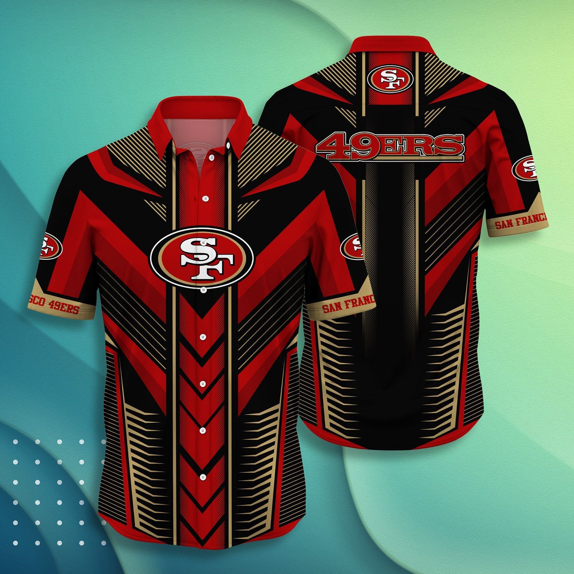 San Francisco 49Ers NFL Hawaiian Shirt 02