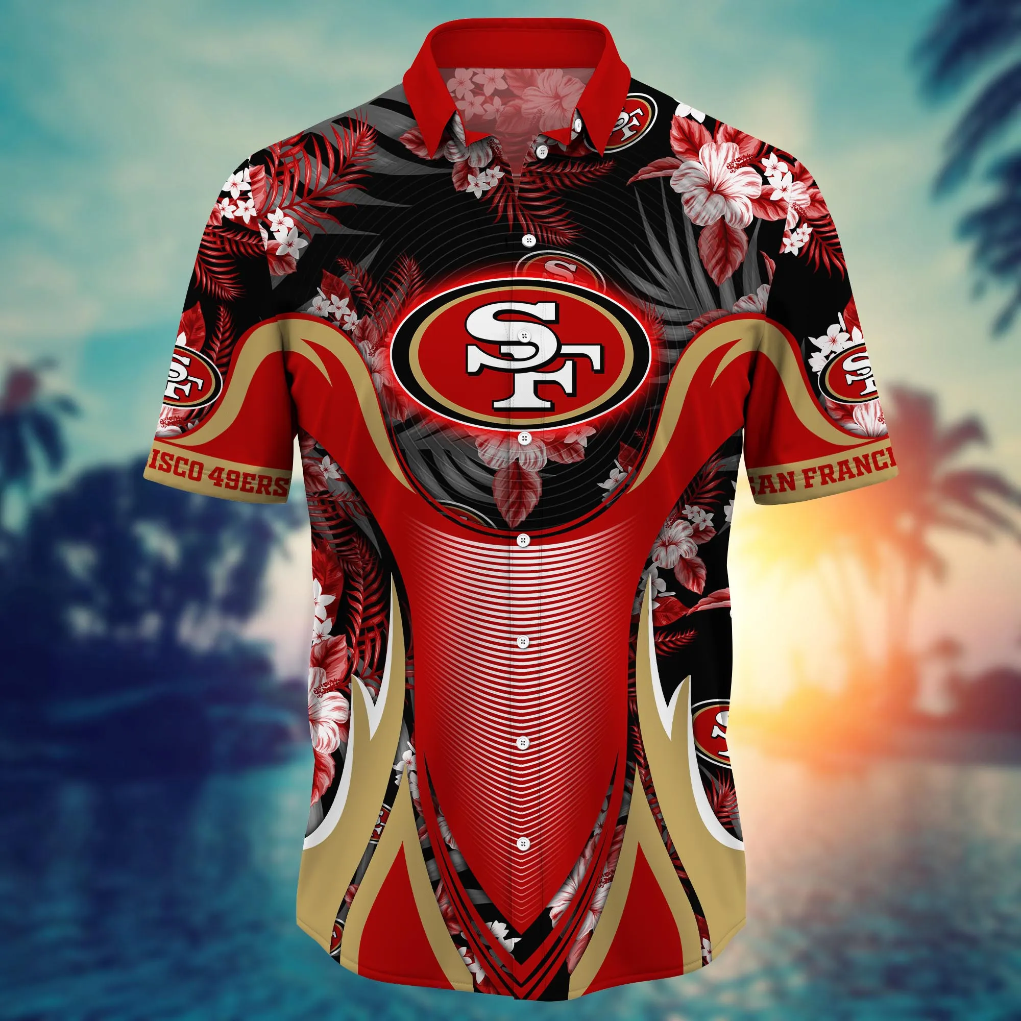 San Francisco 49Ers NFL Hawaiian Shirt Brightness Aloha Shirt