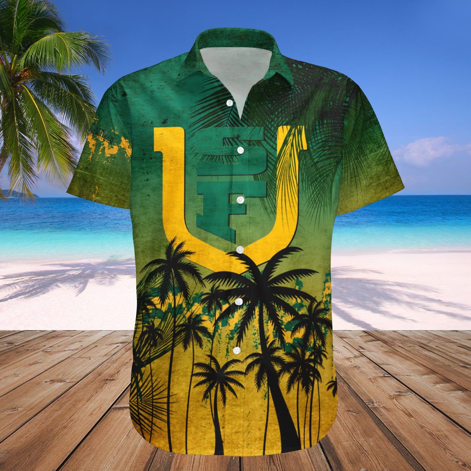 San Francisco Dons Hawaii Shirt Coconut Tree Tropical Grunge – NCAA