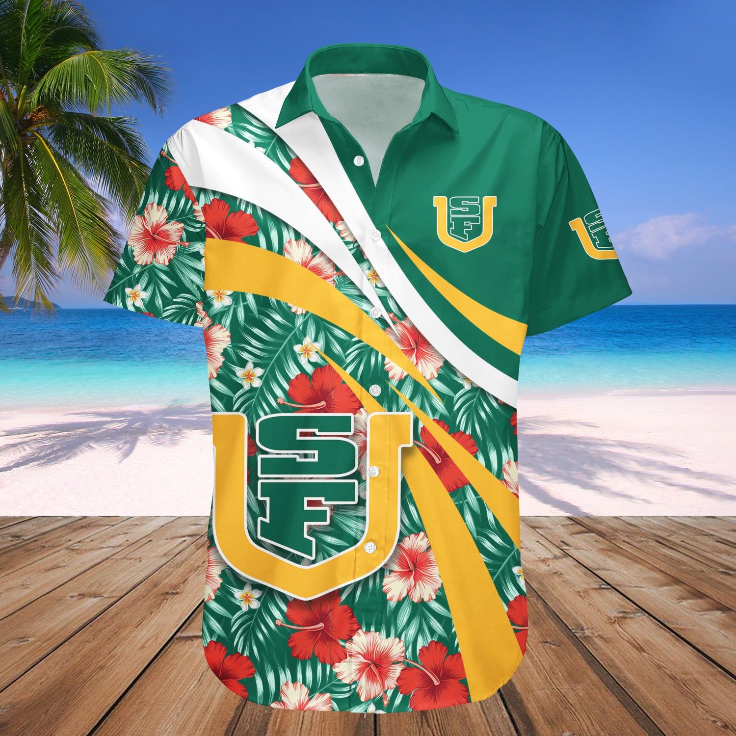 San Francisco Dons Hawaii Shirt Hibiscus Sport Style – NCAA