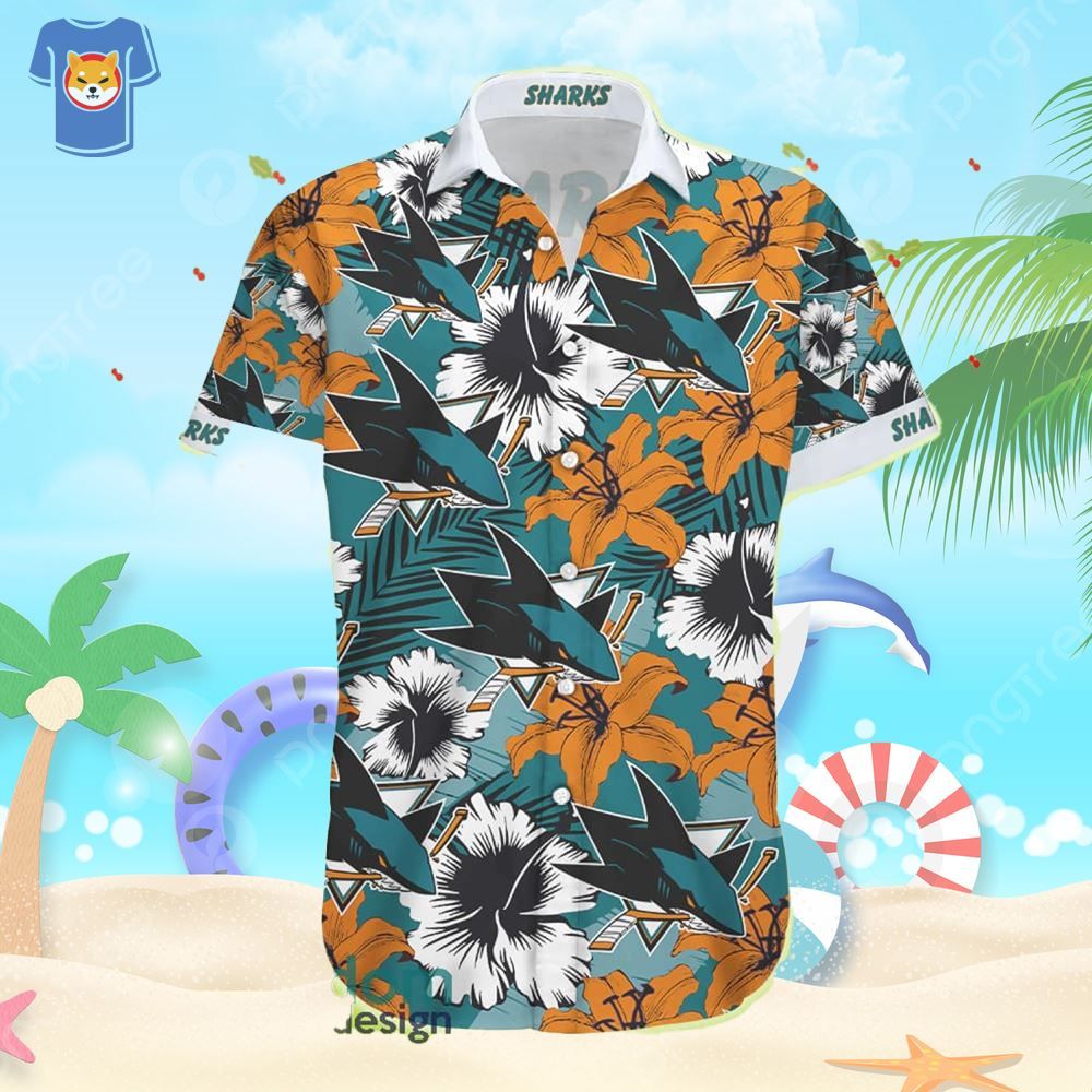 San Jose Sharks Aloha Beach Gift Hawaiian Shirt For Men And Women
