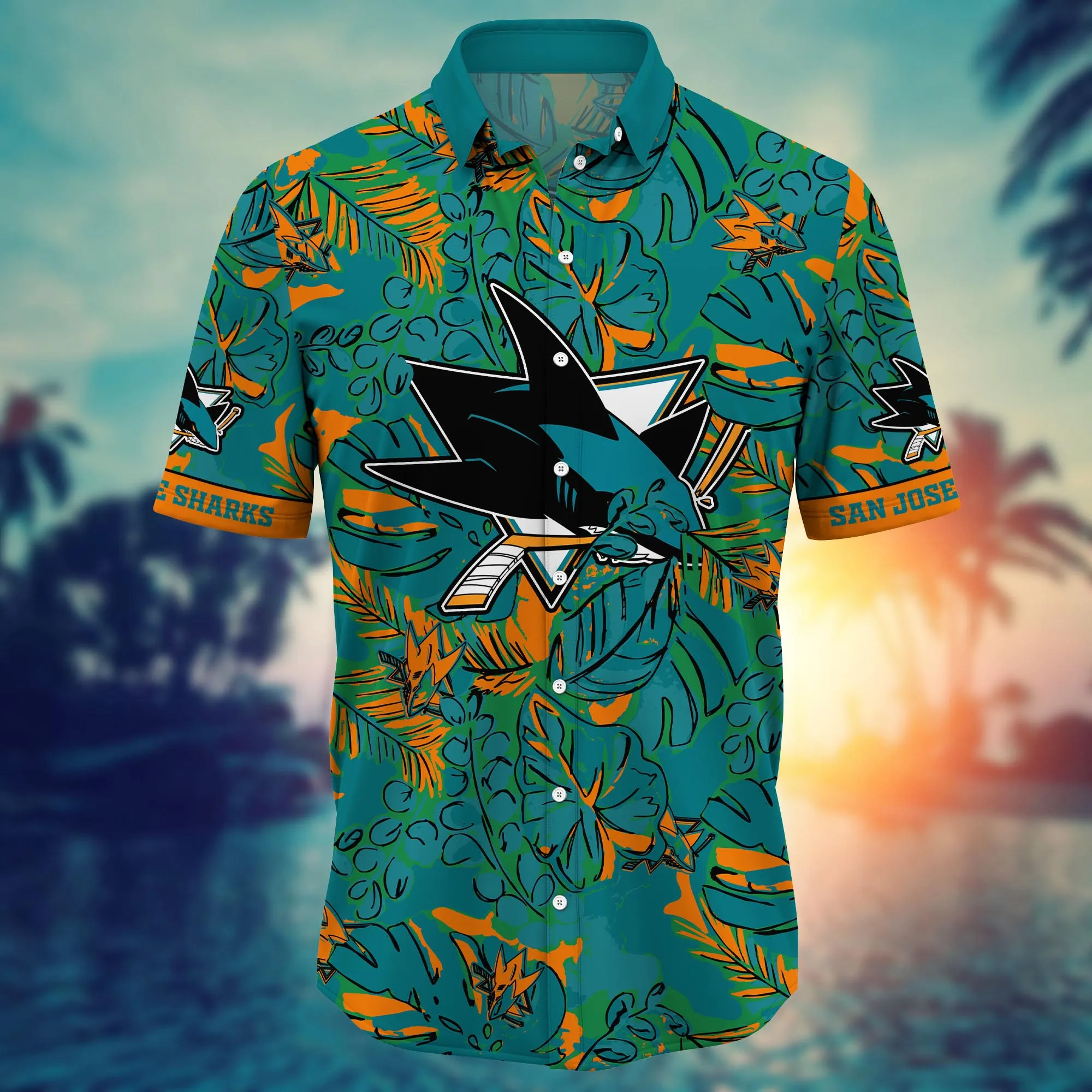 San Jose Sharks NHL Hawaiian Shirt Air Conditioning Aloha Shirt