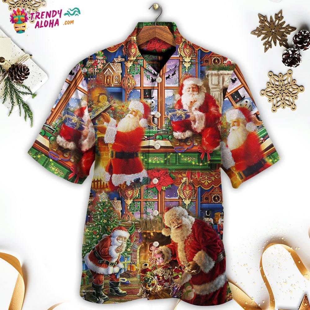 Santa Claus Christmas Merry Xmas Hawaiian Shirt – Trendy Aloha