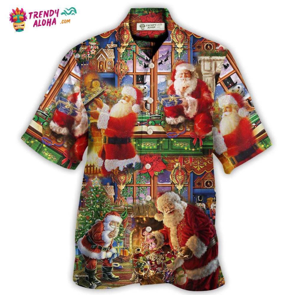 Santa Claus Christmas Merry Xmas Hawaiian Shirt – Trendy Aloha