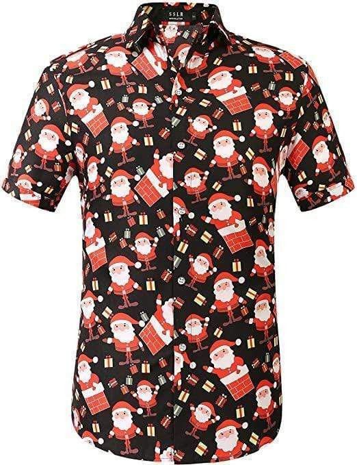 Santa Claus Holiday Party Christmas Trendy Hawaiian Shirt