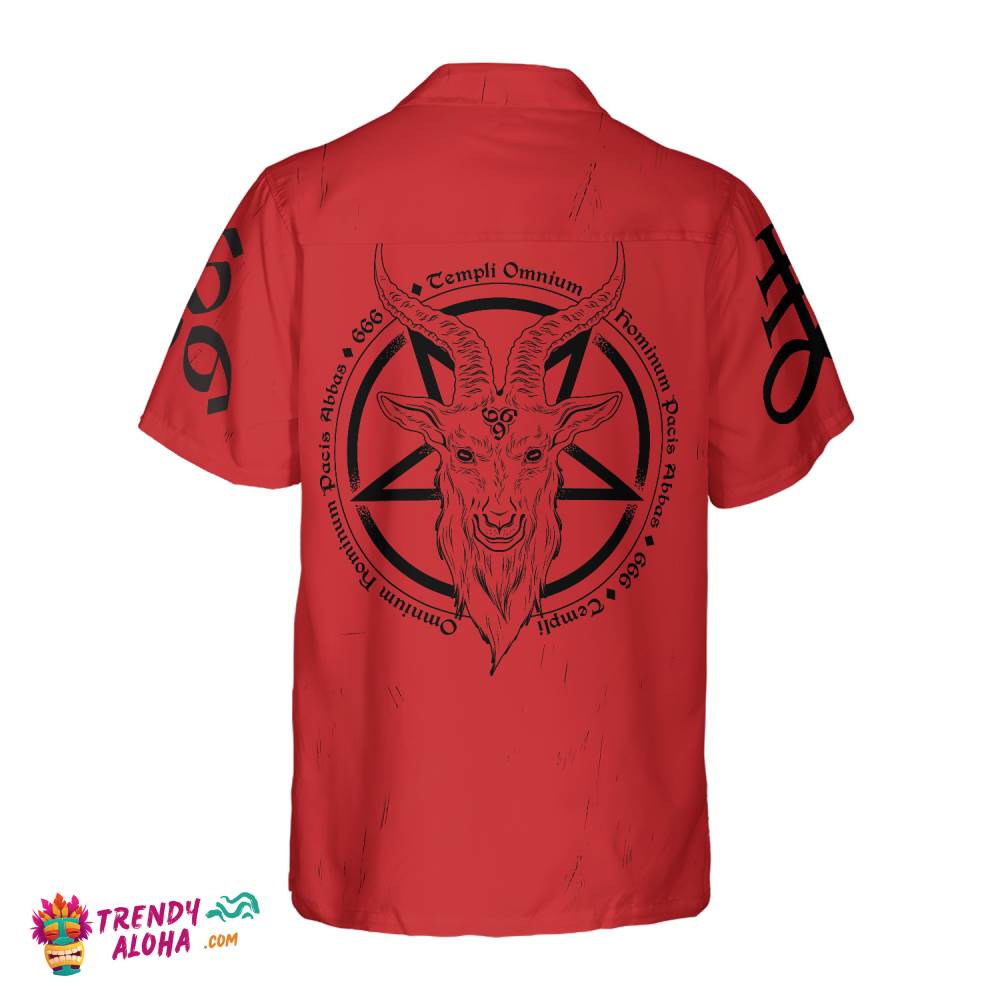 Satanic Demon Goat Hawaiian Shirt