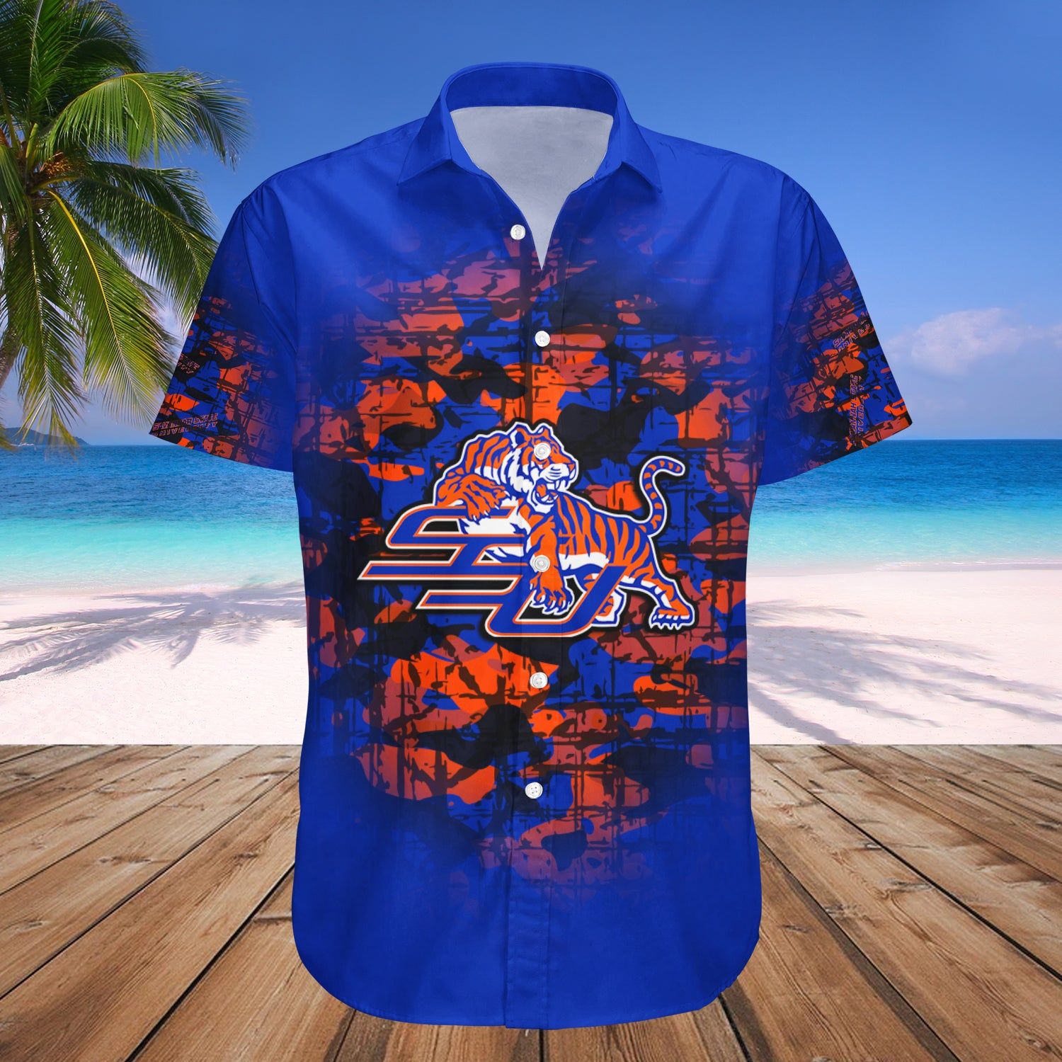 Savannah State Tigers Hawaii Shirt Camouflage Vintage – NCAA