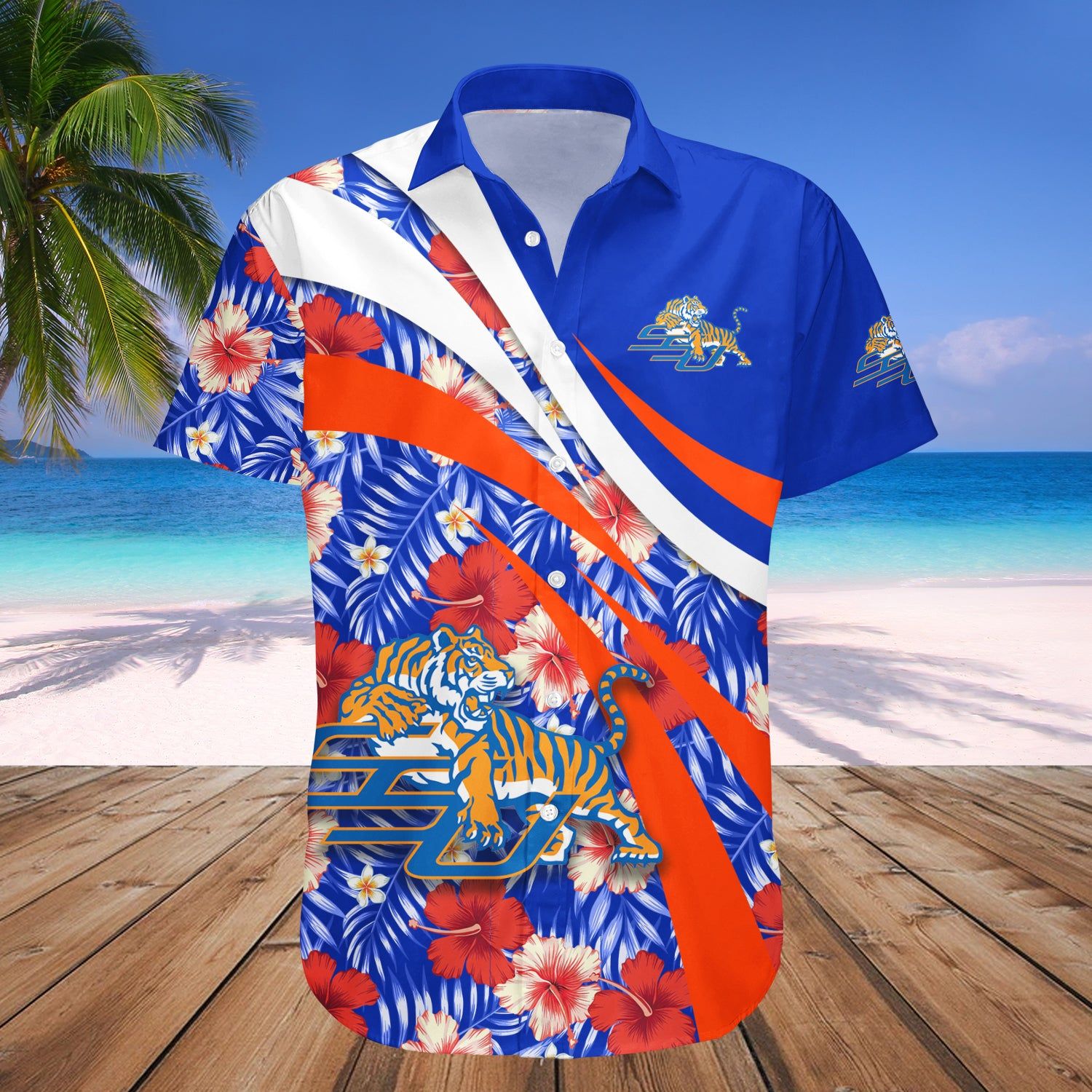 Savannah State Tigers Hawaii Shirt Hibiscus Sport Style – NCAA