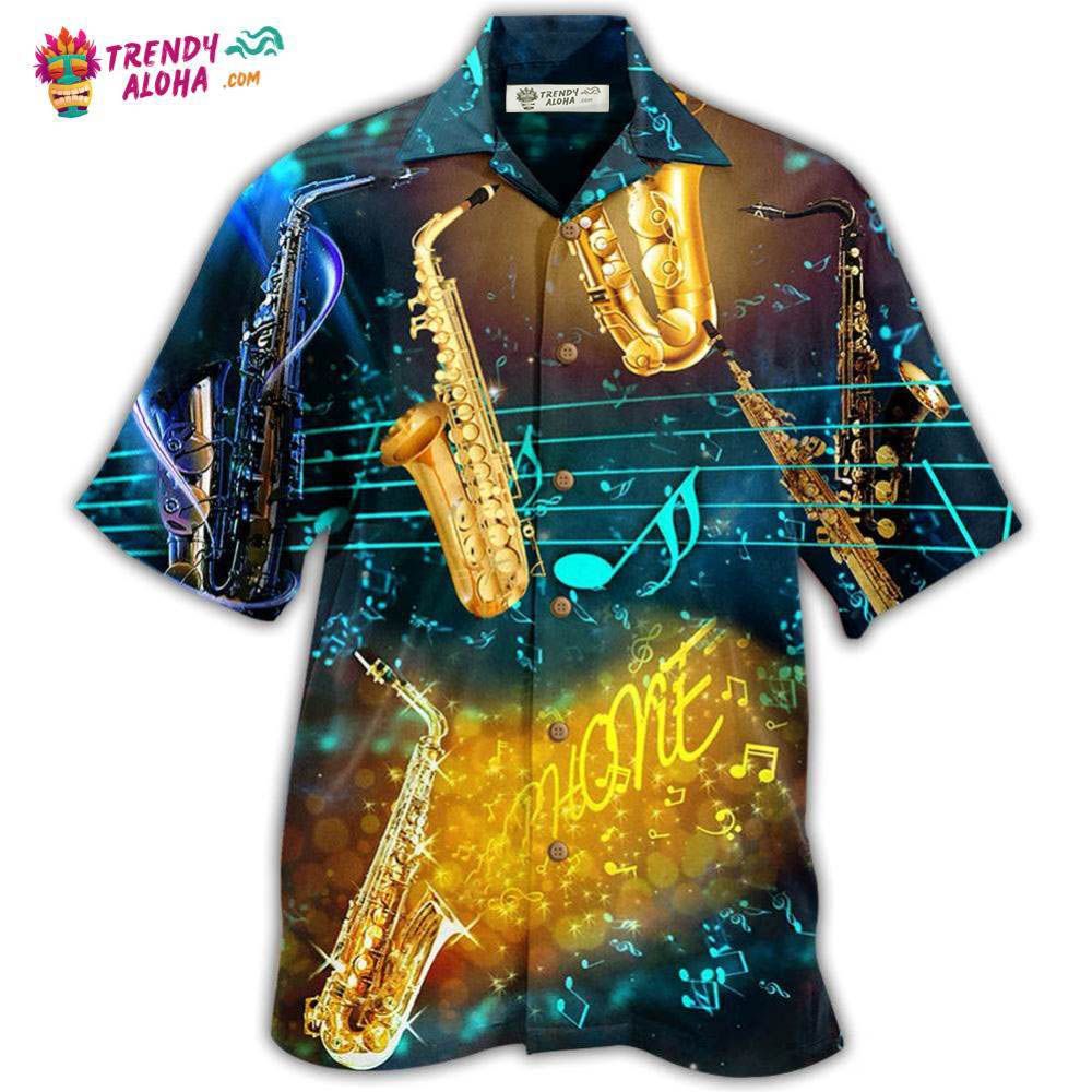 Saxophone Music All Night Hawaiian Shirt – Trendy Aloha Saxophone Music All Night Hawaiian Shirt – Trendy Aloha