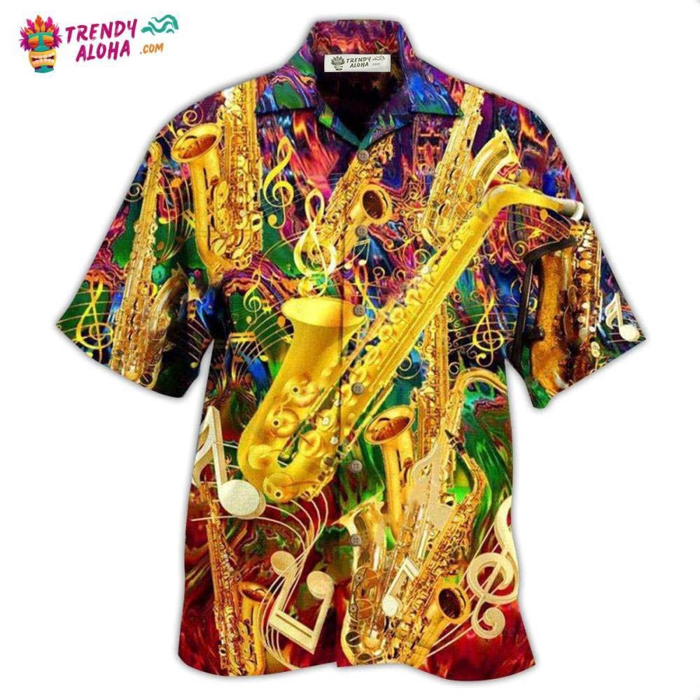 Saxophone Music I Know It Hawaiian Shirt – Trendy Aloha Saxophone Music I Know It Hawaiian Shirt – Trendy Aloha
