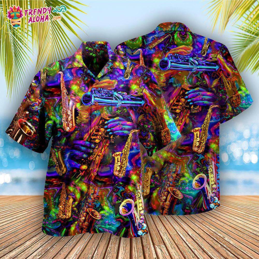 Saxophone Music Im Saxy And I Know It Saxophonist Hawaiian Shirt – Trendy Aloha