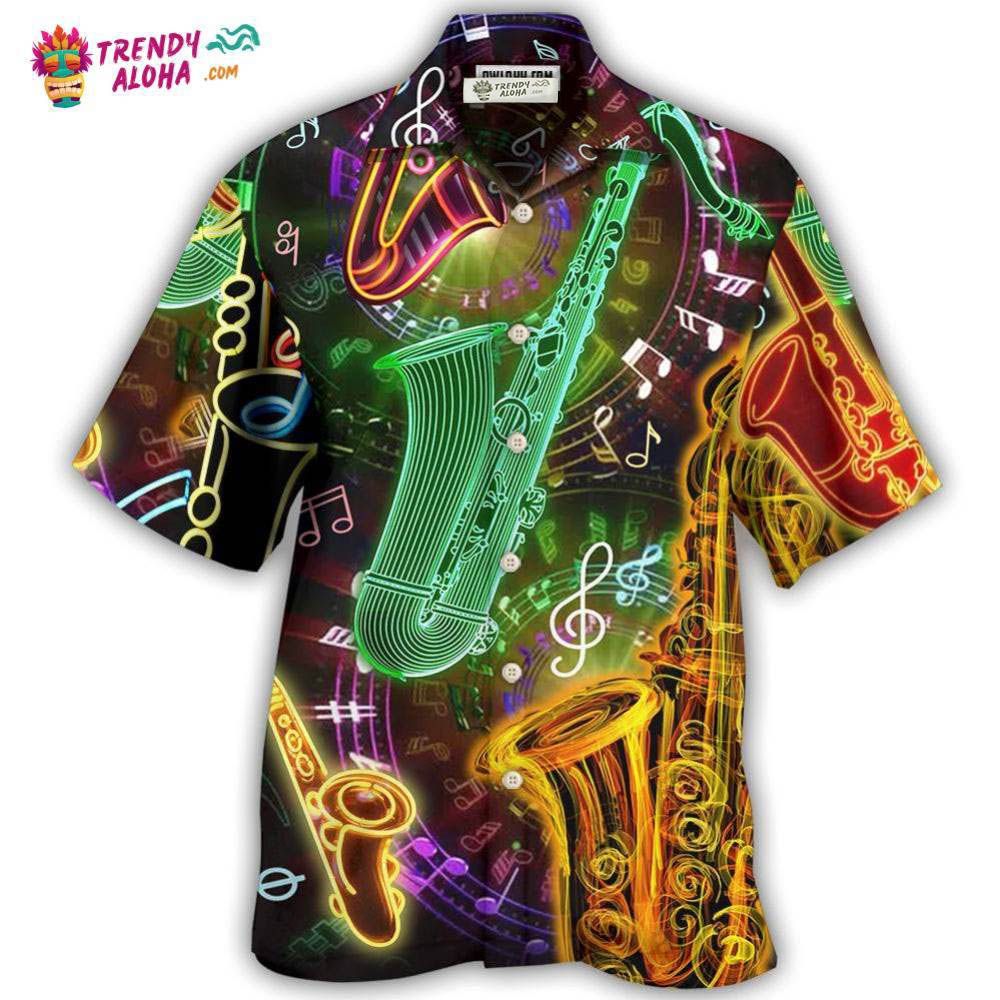 Saxophone Music Love Life Hobby Style Hawaiian Shirt – Trendy Aloha Saxophone Music Love Life Hobby Style Hawaiian Shirt – Trendy Aloha