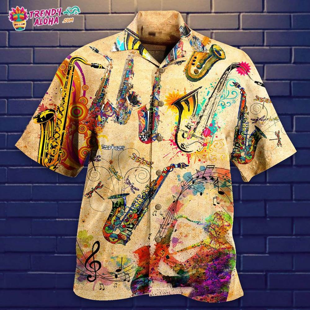 Saxophone Music Saxophone Is My Life Hawaiian Shirt – Trendy Aloha