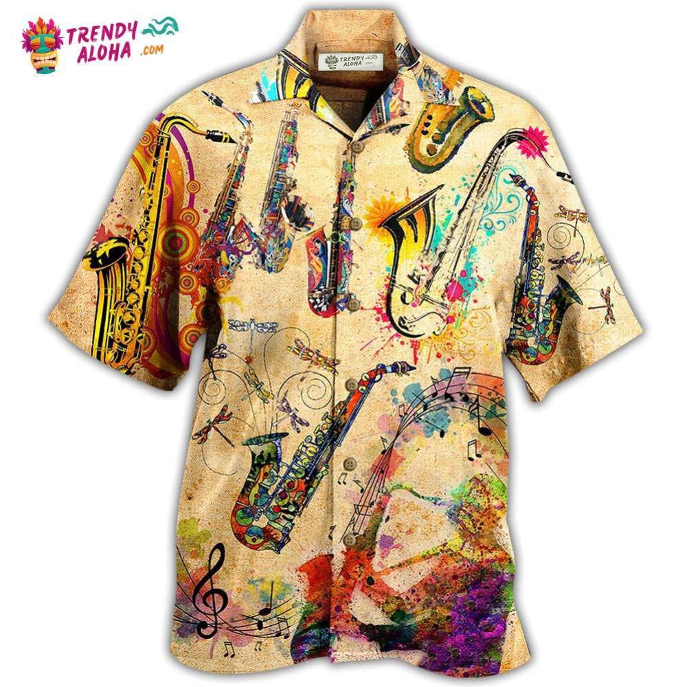 Saxophone Music Saxophone Is My Life Hawaiian Shirt – Trendy Aloha Saxophone Music Saxophone Is My Life Hawaiian Shirt – Trendy Aloha