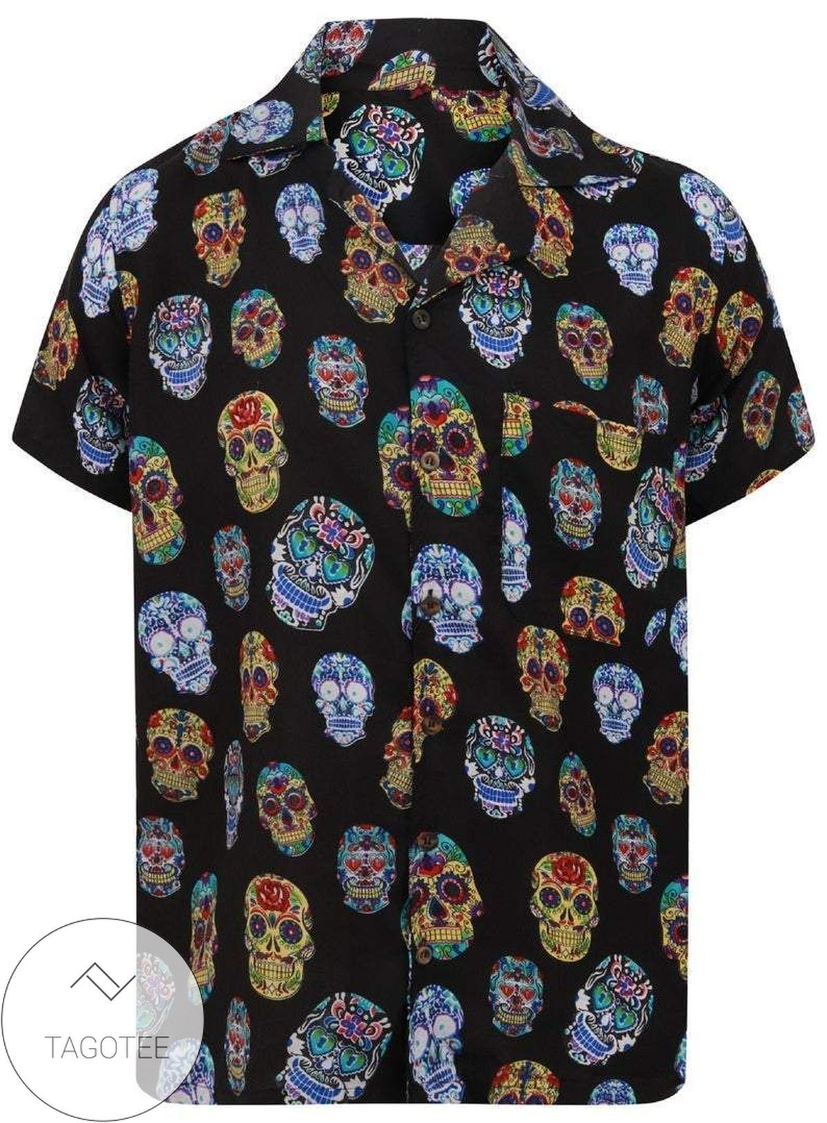 Scary & Stylish Halloween Skull Hawaiian Shirt Perfect Choice